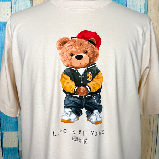 SCROSS TYO bear(CAP)プリント Tシャツ