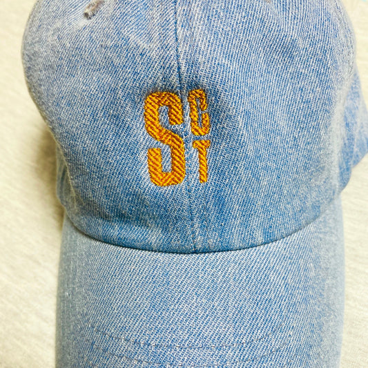 SCROSS TYO ロゴ embroidery デニムCAP