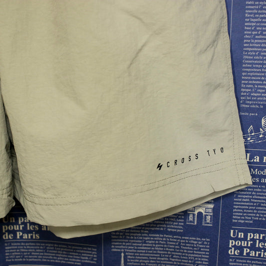 SCROSS TYO ロゴプリント ナイロン ハーフパンツ