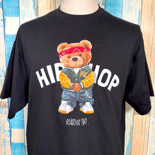 SCROSS TYO bear(hip-hop)プリント ボックスTシャツ 6.5オンス〈premium〉