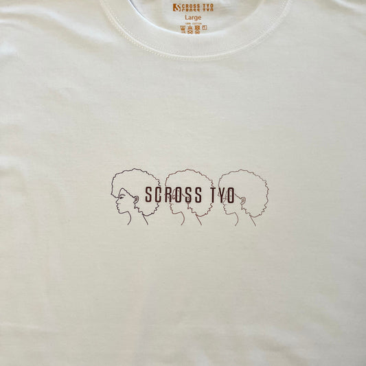 SCROSS TYO afro hair プリント ロンT