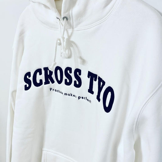 SCROSS TYO ビッグロゴ embroidery 裏起毛パーカー