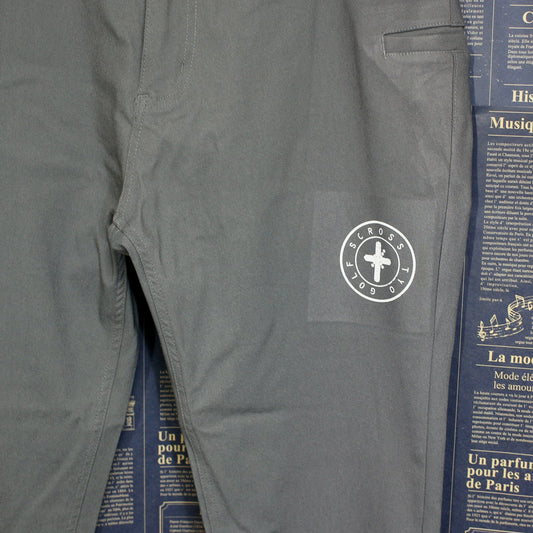 SCROS STYO GOLF cross ロゴプリント ジョガーパンツ