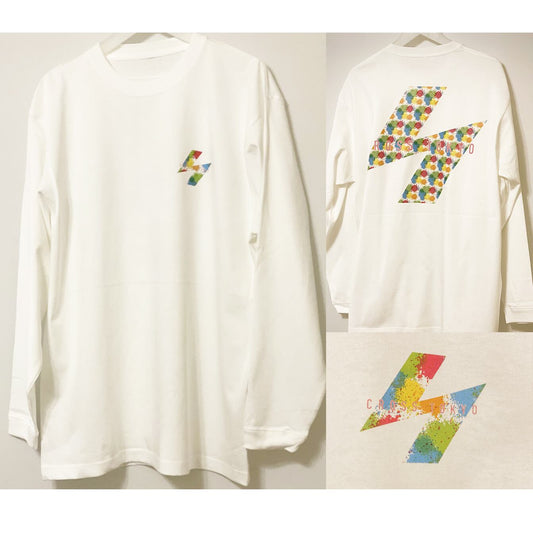 SCROSS TYO イナズマロゴ プリント ロンT