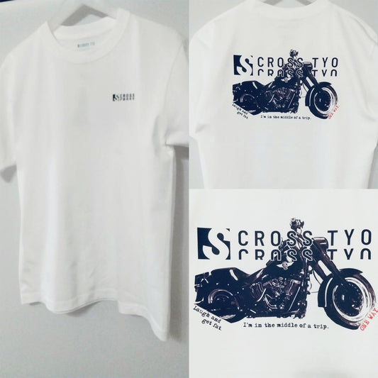 SCROSS TYO Men’sにオススメ!バイクデザイン バックプリント Tシャツ