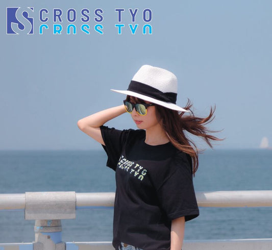 SCROSS TYO SUMMER ロゴプリント black Tシャツ