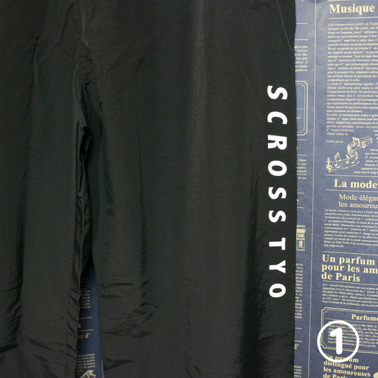 SCROSS TYO ロゴプリント ナイロンパンツ