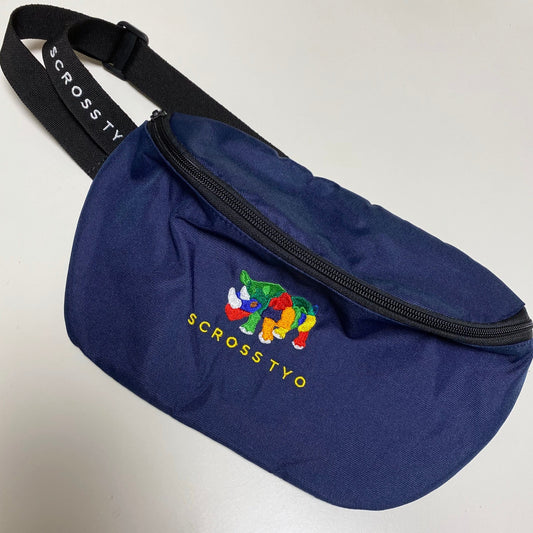 SCROSS TYO rhino embroidery ボディバッグ ウエストポーチ