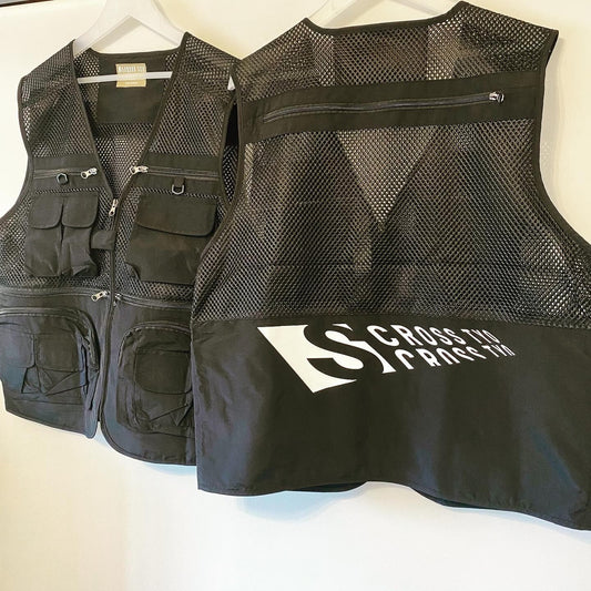 SCROSS TYO ロゴプリント ベスト ジャケット