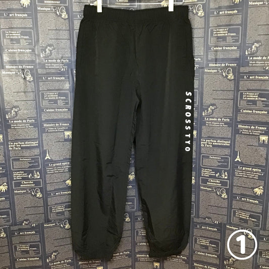 SCROSS TYO ロゴプリント ナイロンパンツ