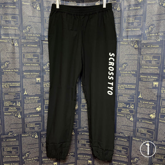 SCROSS TYO ロゴプリント ナイロン ジョガーパンツ *在庫残りわずか