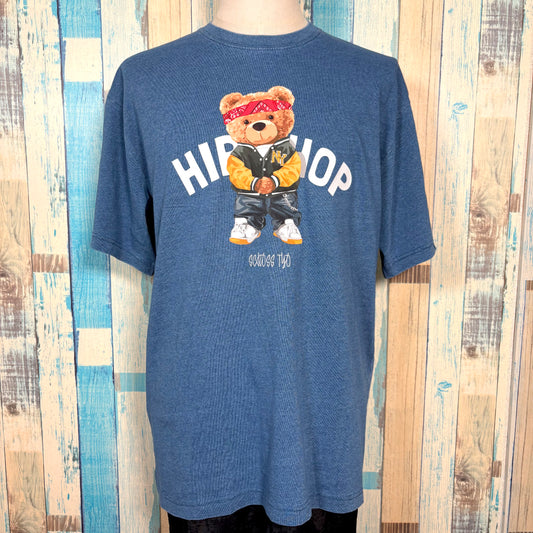 SCROSS TYO bear(HIP HOP)プリント デニムTシャツ〈数量限定〉