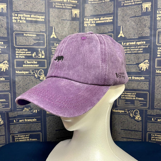 SCROSS TYO rhino embroidery ヴィンテージ加工 キャップ