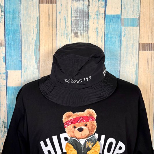 SCROSS TYO ロゴembroidery ナイロンバケットハット