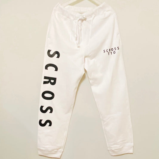 SCROSSTYO ビッグロゴ プリント 裏パイルスウェットパンツ
