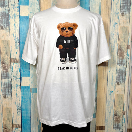 SCROSS TYO bear(sunglass)プリント Tシャツ