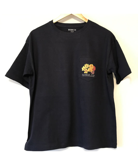 SCROSS TYO フラワーデザインシリーズ 胸ポケット付きTシャツ