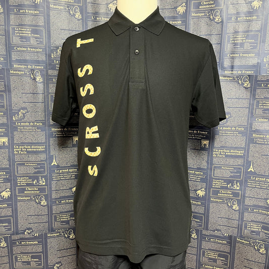 SCROSS TYO GOLF ロゴ フロント&バックプリント ポロシャツ