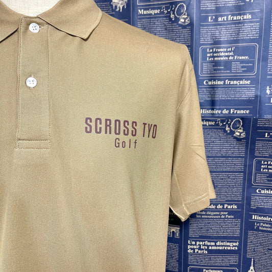 SCROSS TYO GOLF ロゴプリント ポロシャツ