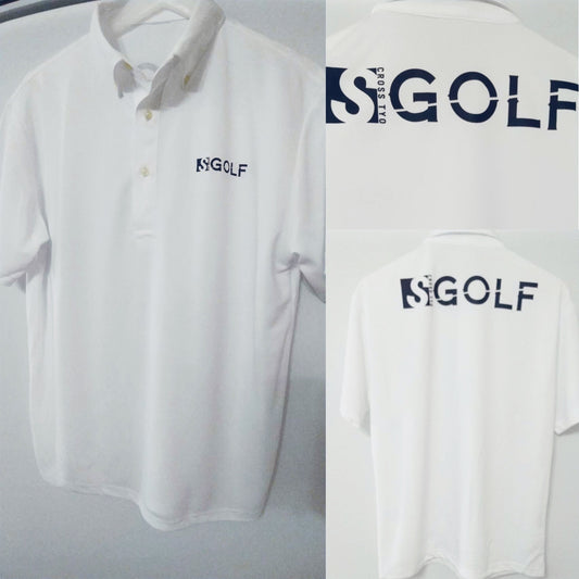 SCORSS TYO GOLF ロゴ プリント ポロシャツ