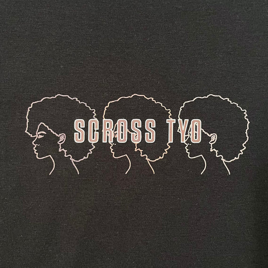 SCROSS TYO afro hair プリントTシャツ