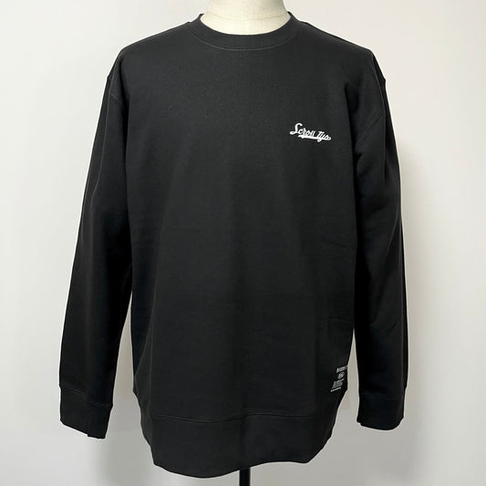 SCROSS TYO ロゴプリント 裏パイルトレーナー