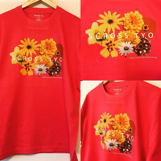 SCROSS TYO フラワーデザインシリーズ プリント Tシャツ