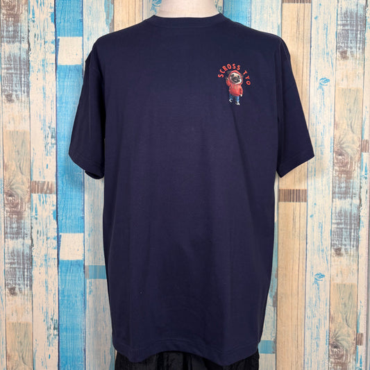 SCROSS TYO pug(red)ワンポイント ロゴプリント Tシャツ