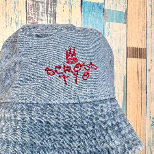 SCROSS TYO ロゴ Embroidery デニム バケットハット