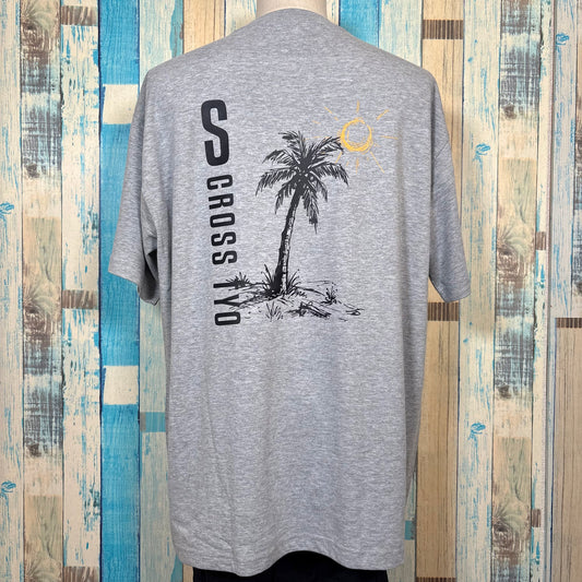 SCROSS TYO palm tree(black) プリントTシャツ