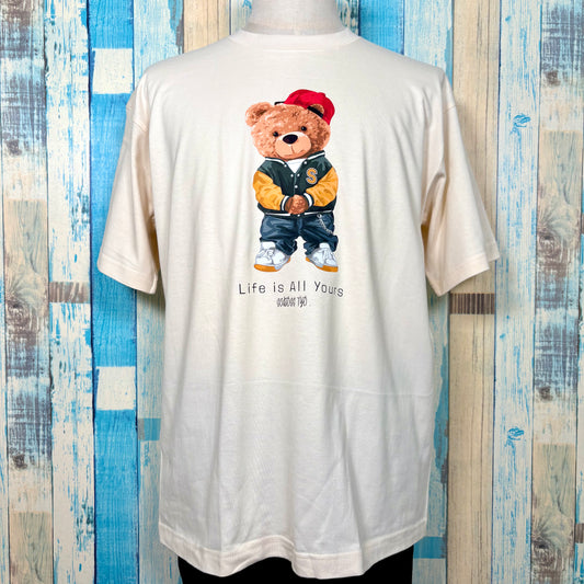 SCROSS TYO bear(CAP)プリント Tシャツ