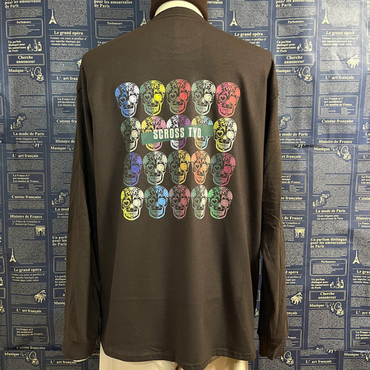 SCROSS TYO skull Ⅲ プリント ロンT
