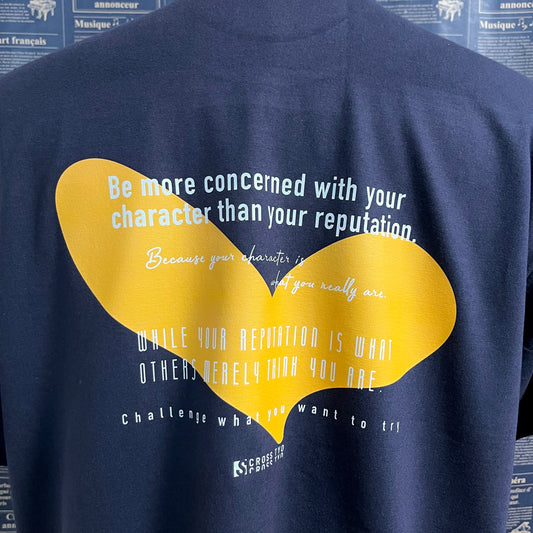 SCROSS TYO heart mark プリントTシャツ (orange)