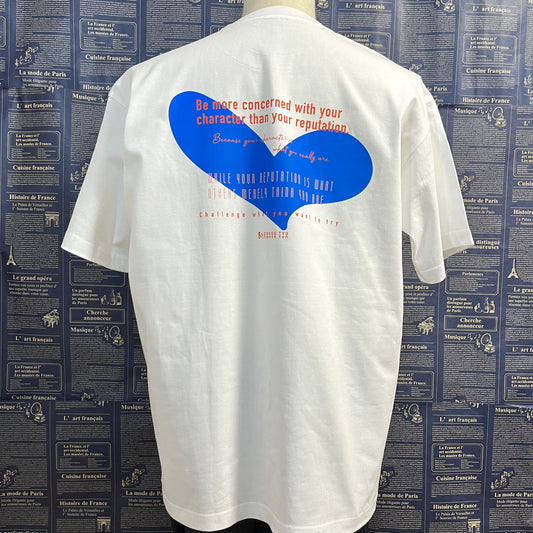 SCROSS TYO heart mark プリントTシャツ (blue)