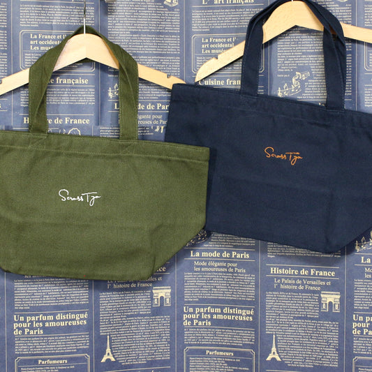 SCROSS TYO ロゴembroidery キャンバス ミニトートバッグ