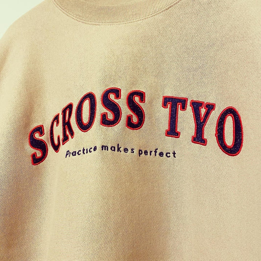 SCROSS TYO ビッグロゴ embroidery 12ons 裏起毛トレーナー