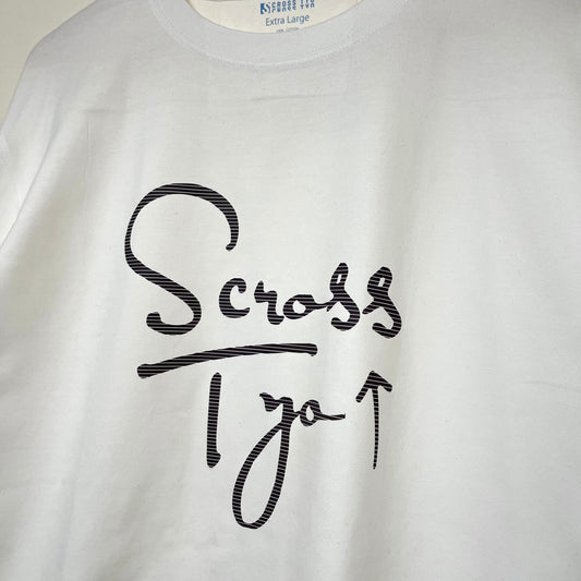 SCROSS TYO 筆記体ロゴ プリントロンT