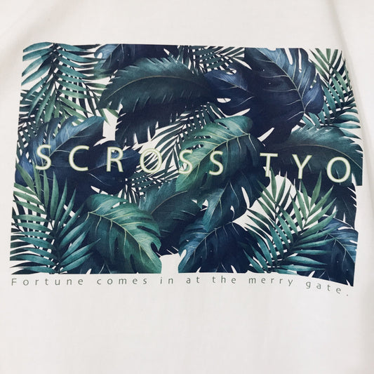 SCROSS TYO Men'sにオススメ!リーフデザイン プリント Tシャツ