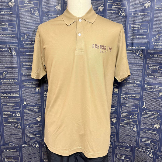SCROSS TYO GOLF ロゴプリント ポロシャツ