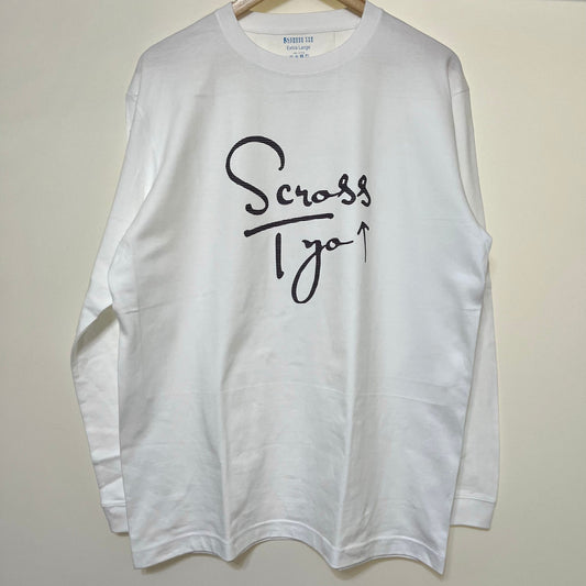 SCROSS TYO 筆記体ロゴ プリントロンT