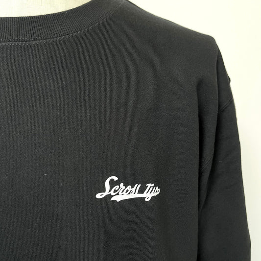 SCROSS TYO ロゴプリント 裏パイルトレーナー