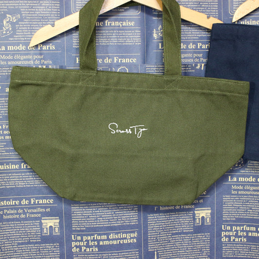 SCROSS TYO ロゴembroidery キャンバス ミニトートバッグ