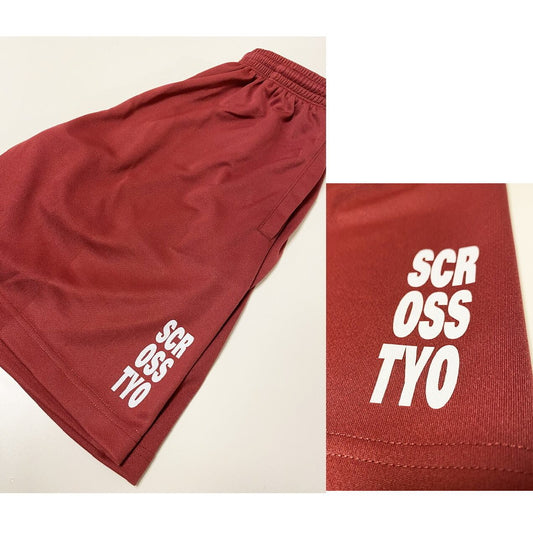 SCROSS TYO ワンポイントロゴ プリント ハーフパンツ