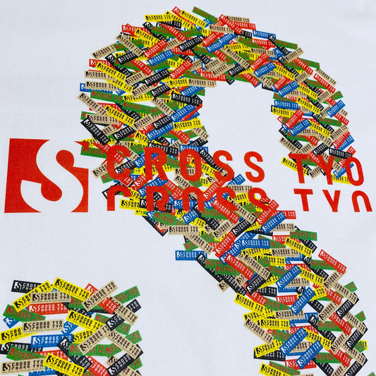 SCROSS TYO  sticker ロゴ プリントTシャツ