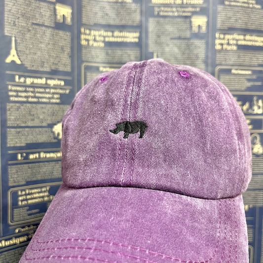 SCROSS TYO rhino embroidery ヴィンテージ加工 キャップ