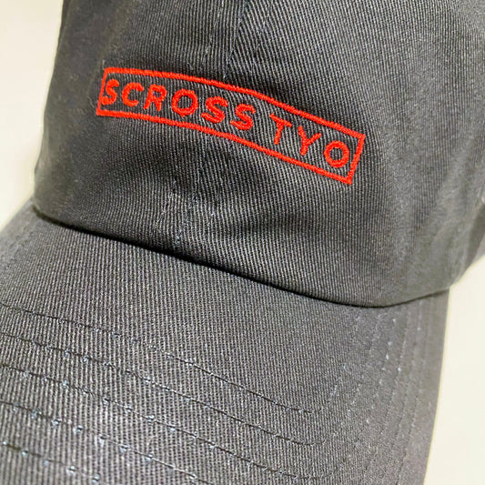SCROSS TYO ボックスロゴ embroidery CAP