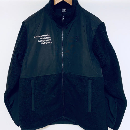 SCROSS TYO ロゴ シープボア フリース ジャケット