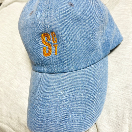 SCROSS TYO ロゴ embroidery デニムCAP