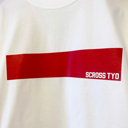 SCROSS TYO ロゴ ライン プリントTシャツ