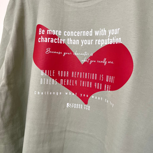 SCROSS TYO heart mark プリントTシャツ